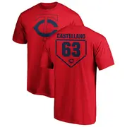Men's Minnesota Twins ＃63 Eiberson Castellano Red RBI T-Shirt