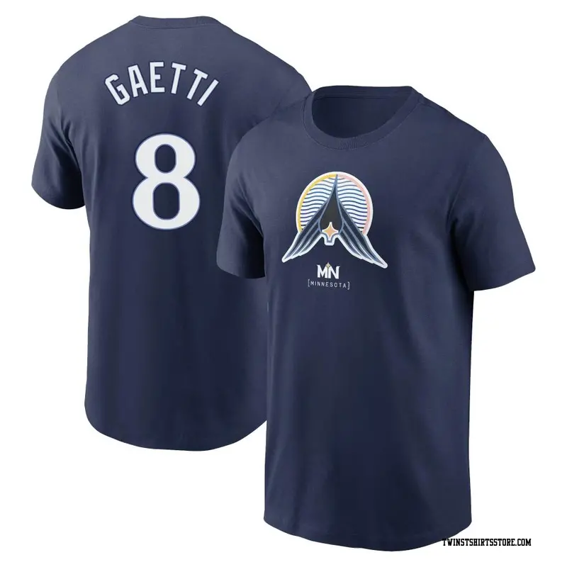 Men's Minnesota Twins ＃8 Gary Gaetti Navy 2024 City Connect Name & Number T-Shirt