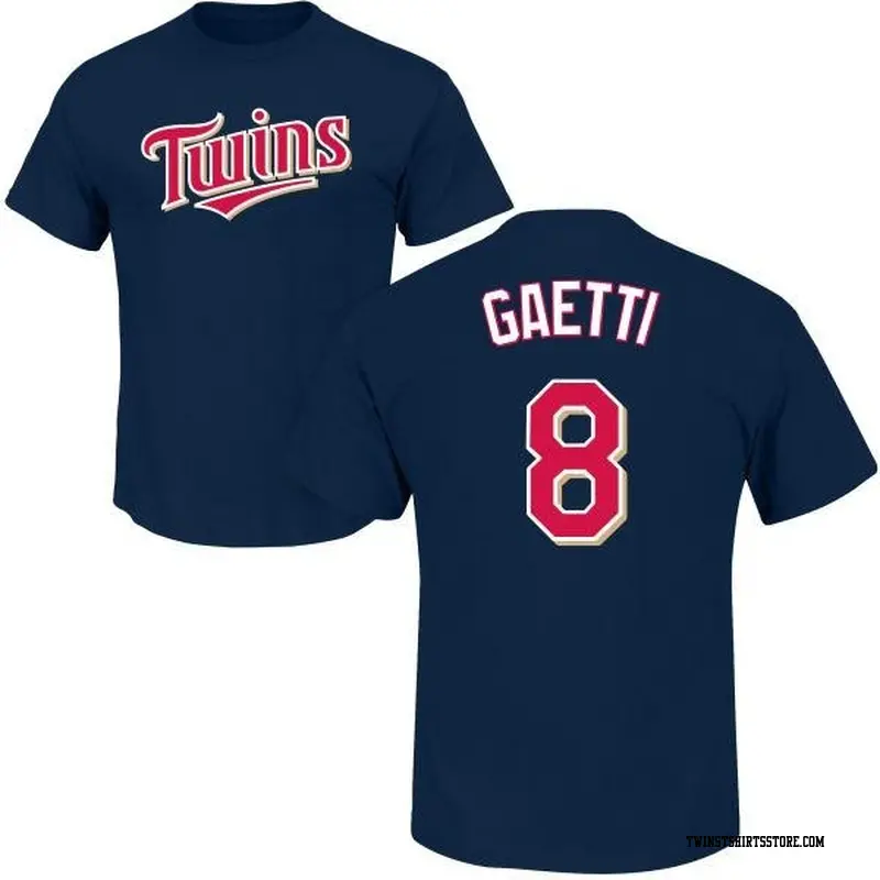 Men's Minnesota Twins ＃8 Gary Gaetti Navy Roster Name & Number T-Shirt