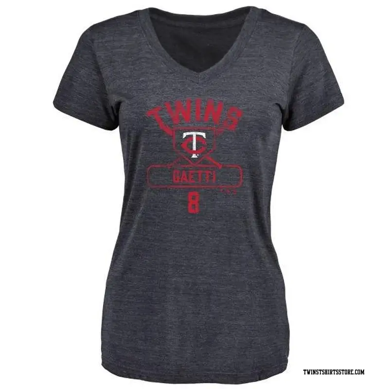 Women's Minnesota Twins ＃8 Gary Gaetti Navy Branded Base Runner T-Shirt