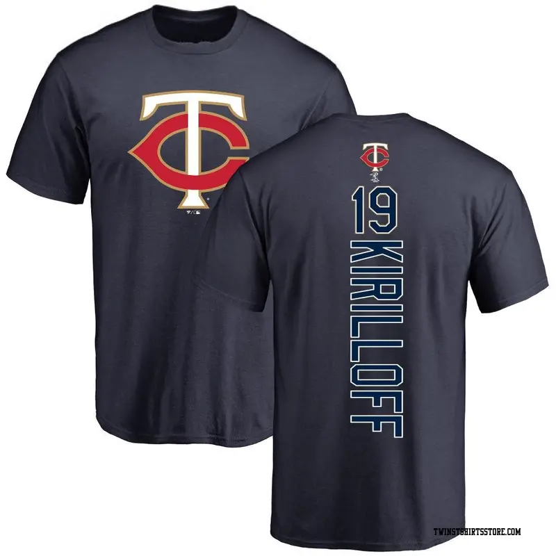 Youth Minnesota Twins ＃19 Alex Kirilloff Navy Backer T-Shirt