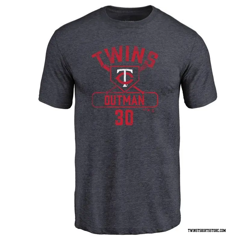 Youth Minnesota Twins ＃30 James Outman Navy Base Runner T-Shirt
