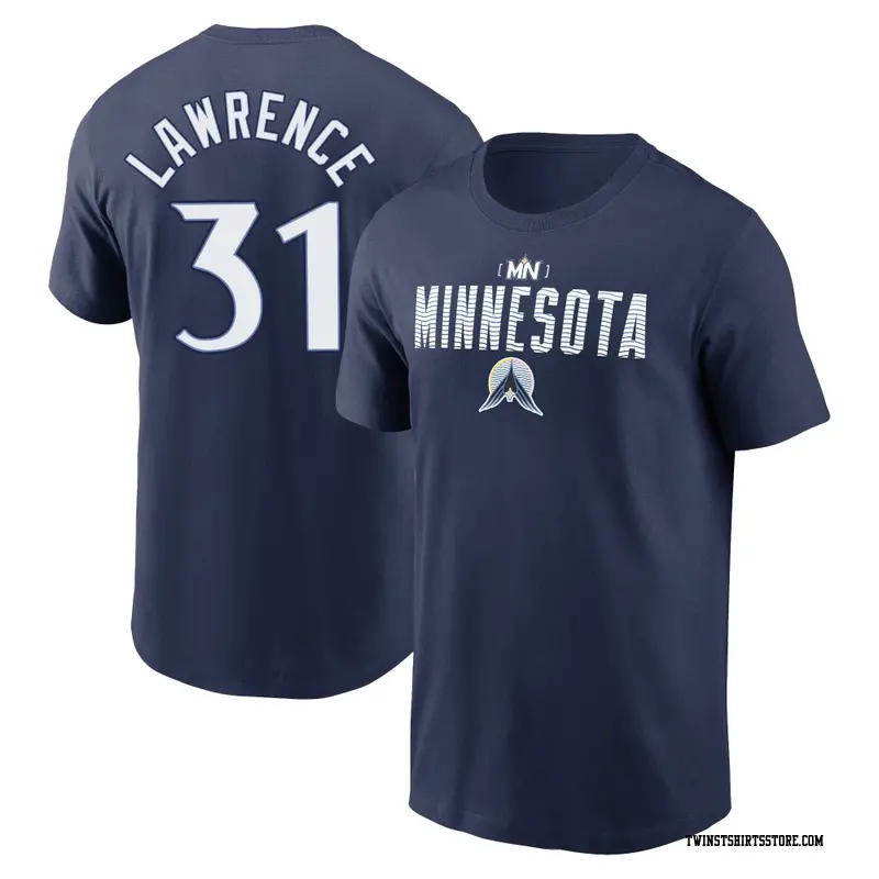 Youth Minnesota Twins ＃31 Justin Lawrence Navy 2024 City Connect Graphic Name & Number T-Shirt