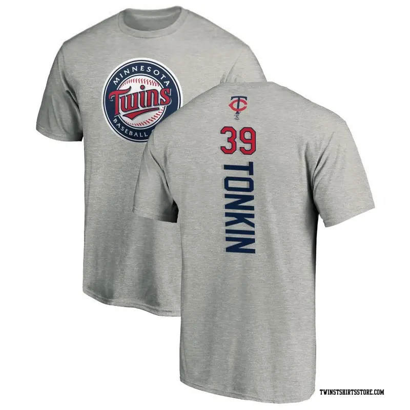 Youth Minnesota Twins ＃39 Michael Tonkin Ash Backer T-Shirt