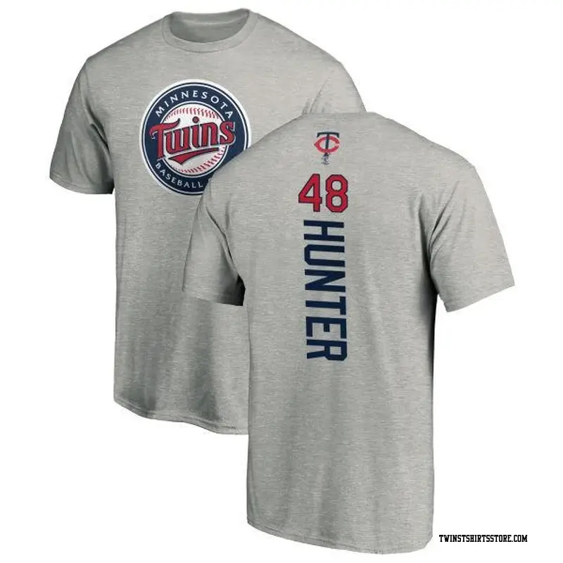 Youth Minnesota Twins ＃48 Torii Hunter Ash Backer T-Shirt