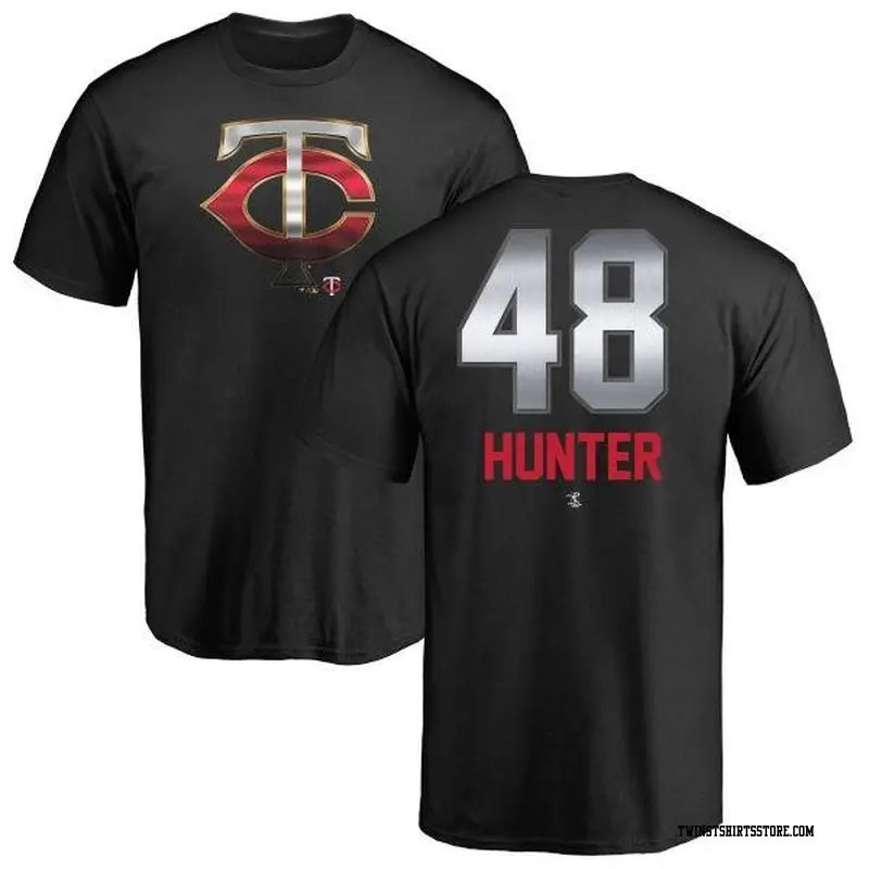 Youth Minnesota Twins ＃48 Torii Hunter Black Branded Midnight Mascot T-Shirt