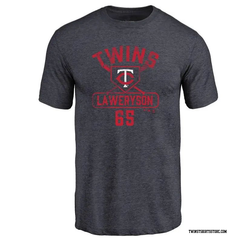 Youth Minnesota Twins ＃65 Cody Laweryson Navy Base Runner T-Shirt