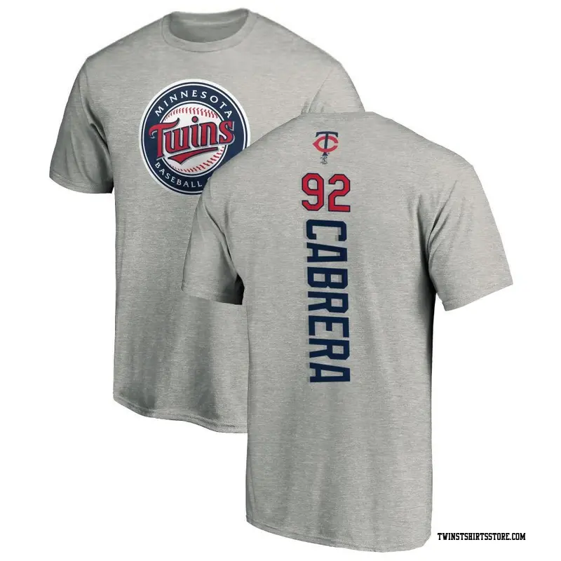 Youth Minnesota Twins ＃92 Genesis Cabrera Ash Backer T-Shirt