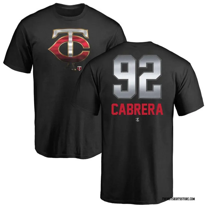 Youth Minnesota Twins ＃92 Genesis Cabrera Black Midnight Mascot T-Shirt